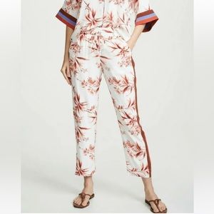 Joie Quisy Cropped Floral & Stripe Pants
